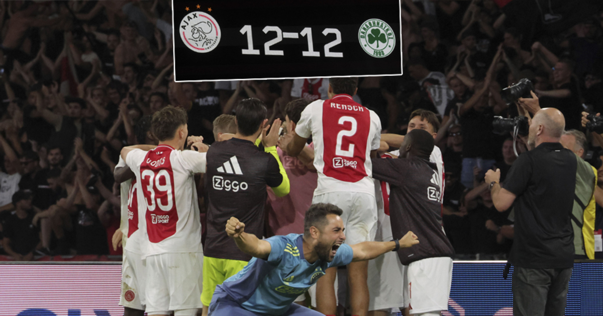 34 penaltının kullanıldığı UEFA Avrupa Ligi maçı: Ajax – Panathinaikos